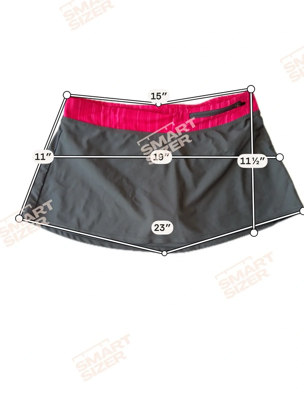 Hot Pink andGray Tankini Set with Skirt size Small